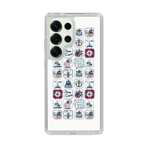 Slim Protection Case［ SINA COVA - All-Over Marine Pattern ］