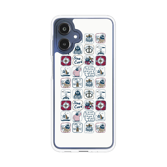 Slim Protection Case［ SINA COVA - All-Over Marine Pattern ］
