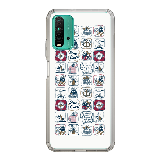 Slim Protection Case［ SINA COVA - All-Over Marine Pattern ］