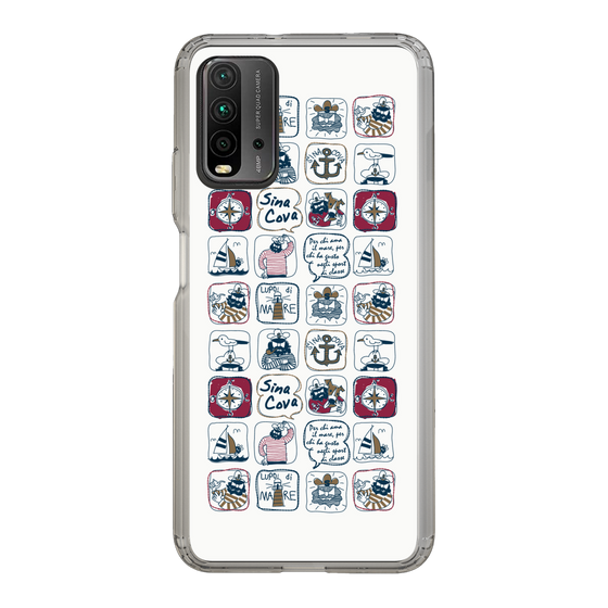 Slim Protection Case［ SINA COVA - All-Over Marine Pattern ］