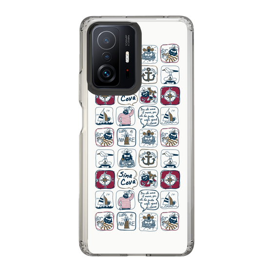 Slim Protection Case［ SINA COVA - All-Over Marine Pattern ］