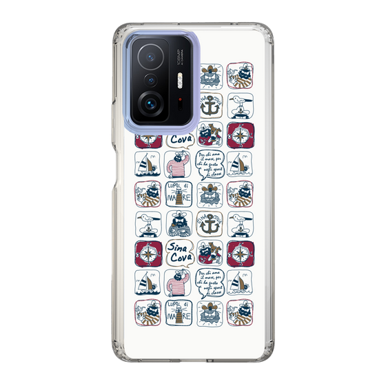 Slim Protection Case［ SINA COVA - All-Over Marine Pattern ］