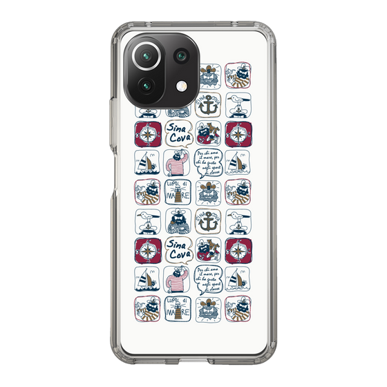 Slim Protection Case［ SINA COVA - All-Over Marine Pattern ］