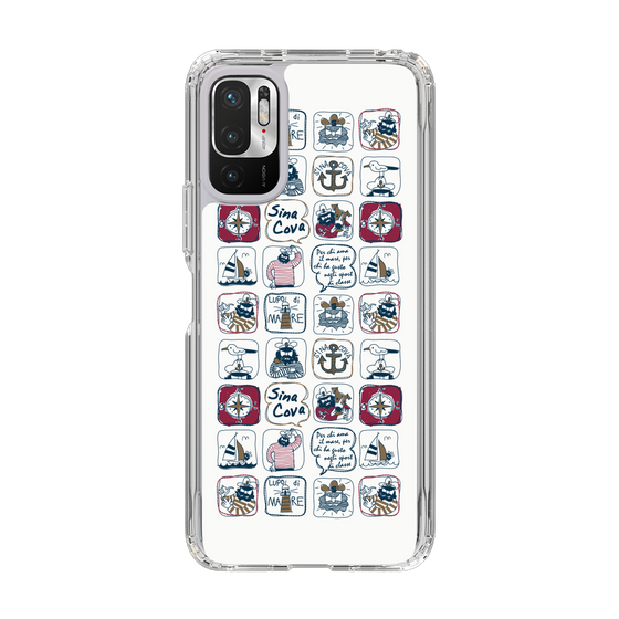 Slim Protection Case［ SINA COVA - All-Over Marine Pattern ］