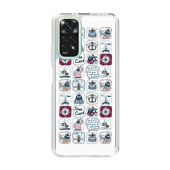 Slim Protection Case［ SINA COVA - All-Over Marine Pattern ］
