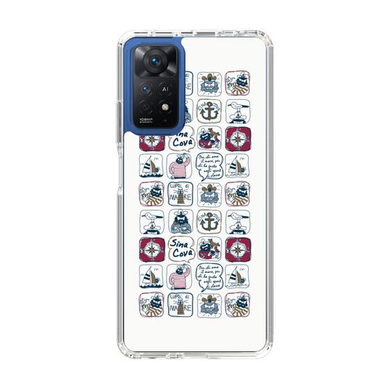 Slim Protection Case［ SINA COVA - All-Over Marine Pattern ］