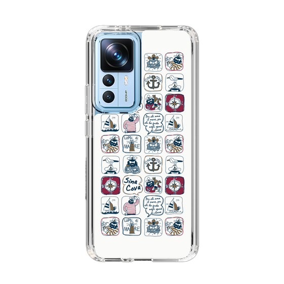 Slim Protection Case［ SINA COVA - All-Over Marine Pattern ］