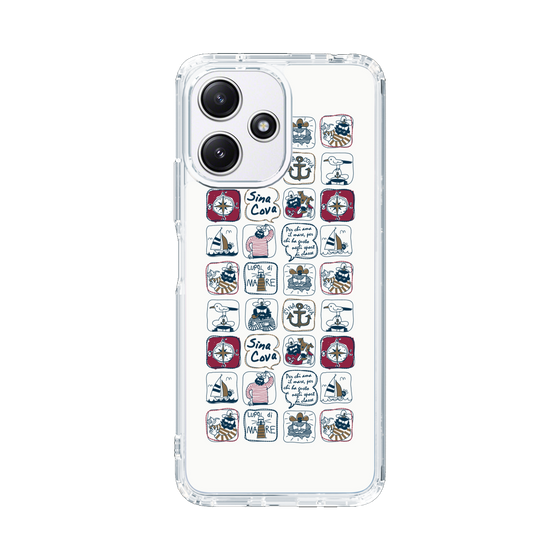 Slim Protection Case［ SINA COVA - All-Over Marine Pattern ］