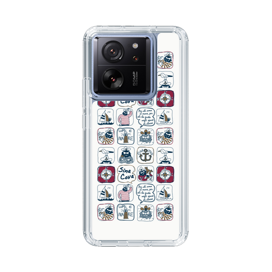 Slim Protection Case［ SINA COVA - All-Over Marine Pattern ］