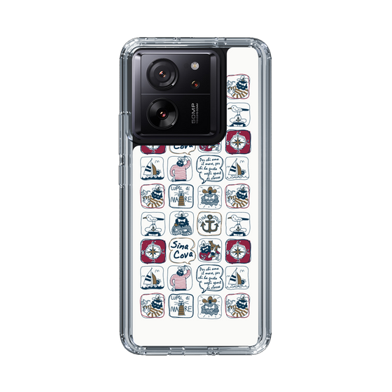 Slim Protection Case［ SINA COVA - All-Over Marine Pattern ］