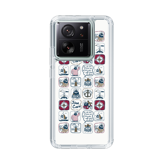Slim Protection Case［ SINA COVA - All-Over Marine Pattern ］