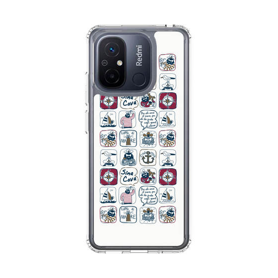 Slim Protection Case［ SINA COVA - All-Over Marine Pattern ］