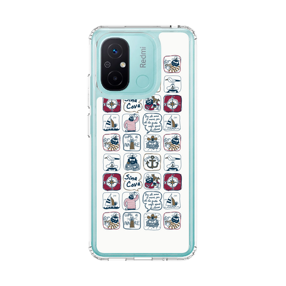 Slim Protection Case［ SINA COVA - All-Over Marine Pattern ］