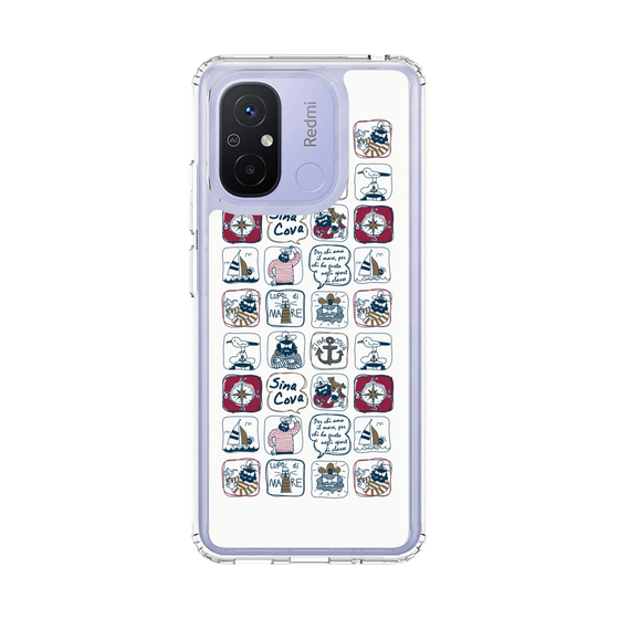 Slim Protection Case［ SINA COVA - All-Over Marine Pattern ］