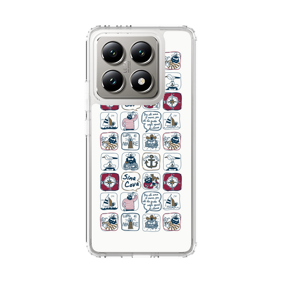 Slim Protection Case［ SINA COVA - All-Over Marine Pattern ］