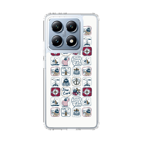 Slim Protection Case［ SINA COVA - All-Over Marine Pattern ］