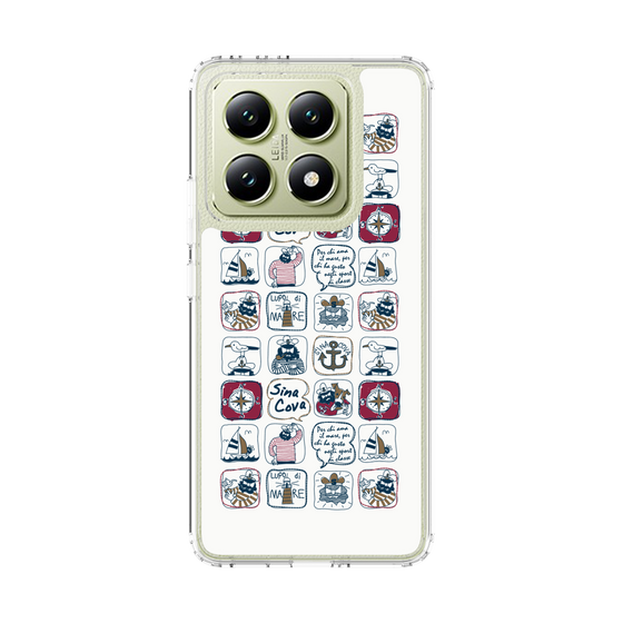 Slim Protection Case［ SINA COVA - All-Over Marine Pattern ］