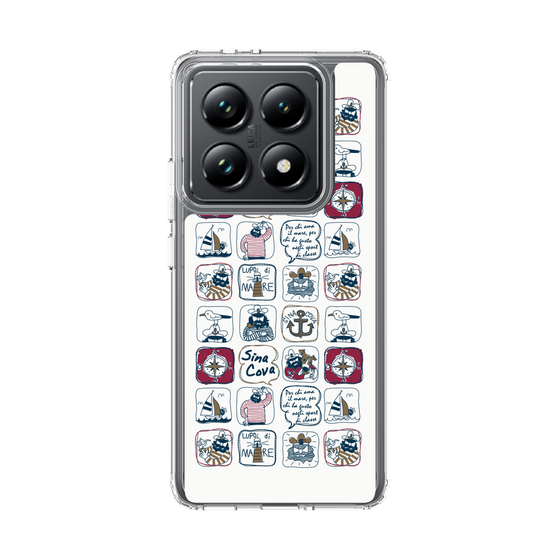 Slim Protection Case［ SINA COVA - All-Over Marine Pattern ］