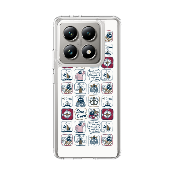 Slim Protection Case［ SINA COVA - All-Over Marine Pattern ］