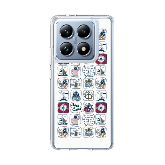 Slim Protection Case［ SINA COVA - All-Over Marine Pattern ］