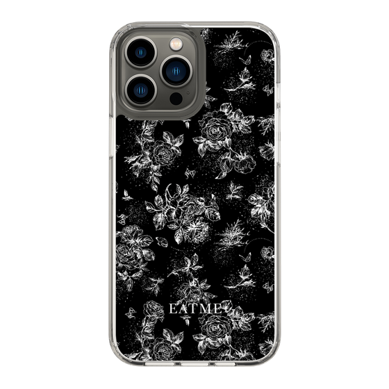 Slim Protection Case［ EATME - Toile de Jouy - Black ］