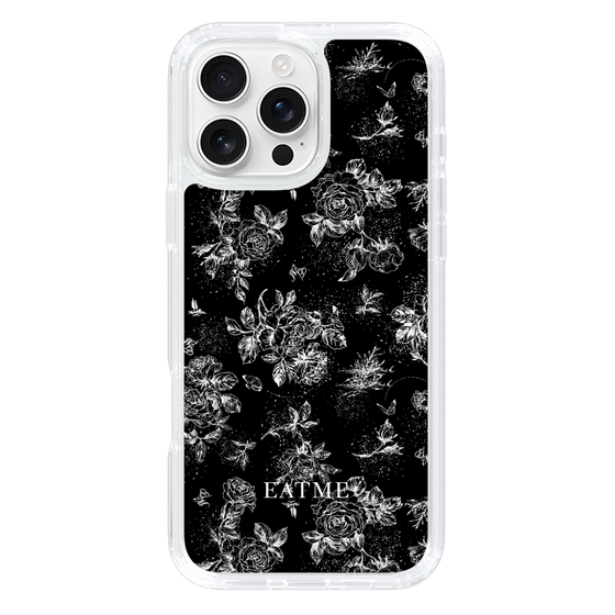Slim Protection Case［ EATME - Toile de Jouy - Black ］