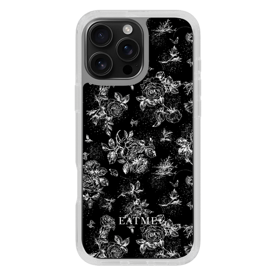 Slim Protection Case［ EATME - Toile de Jouy - Black ］