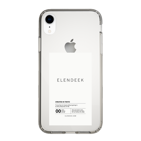 Slim Protection Case［ ELENDEEK - Logo Sticker - White ］