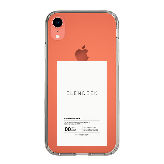 Slim Protection Case［ ELENDEEK - Logo Sticker - White ］