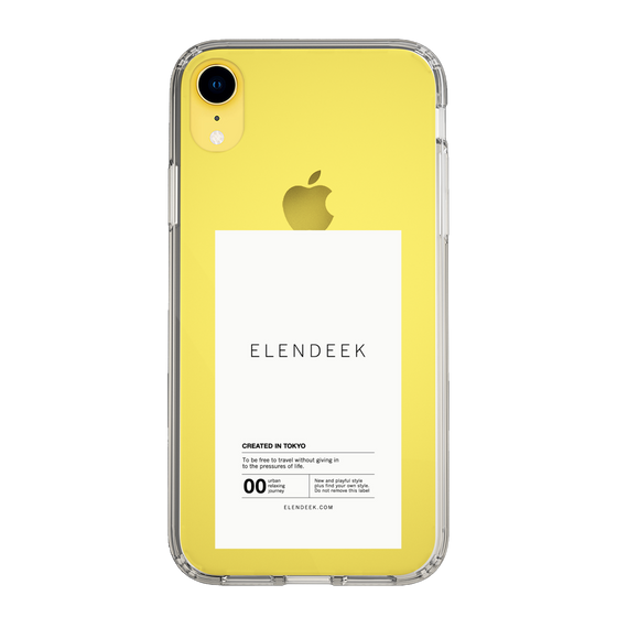 Slim Protection Case［ ELENDEEK - Logo Sticker - White ］