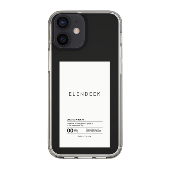 Slim Protection Case［ ELENDEEK - Logo Sticker - White ］