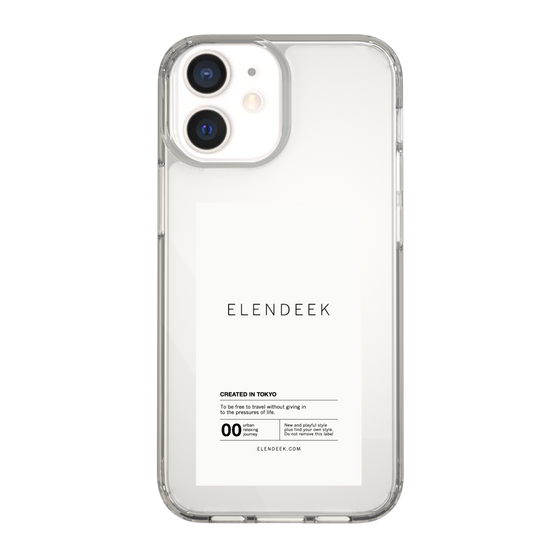 Slim Protection Case［ ELENDEEK - Logo Sticker - White ］