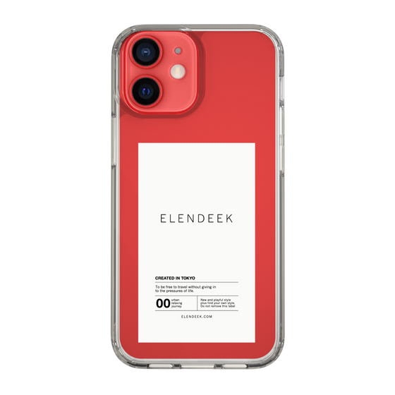 Slim Protection Case［ ELENDEEK - Logo Sticker - White ］