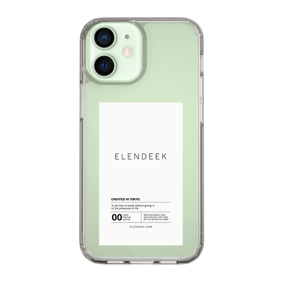 Slim Protection Case［ ELENDEEK - Logo Sticker - White ］