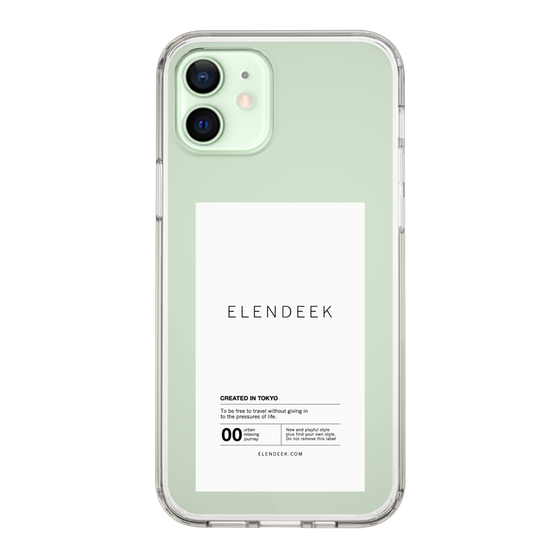Slim Protection Case［ ELENDEEK - Logo Sticker - White ］