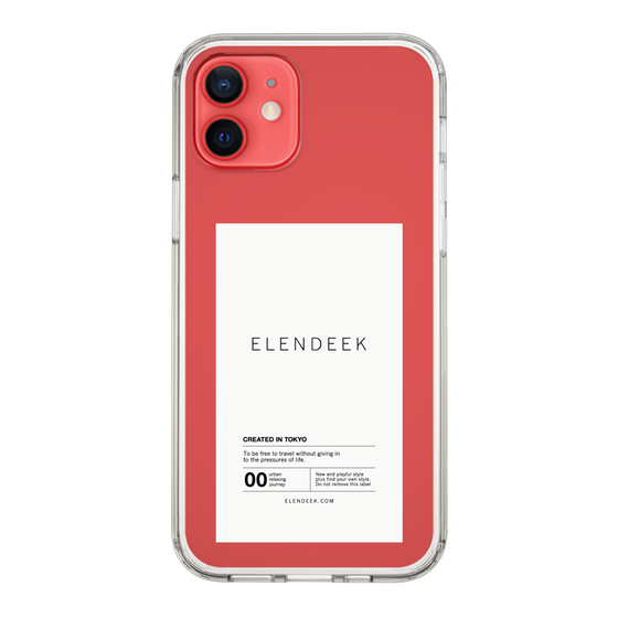 Slim Protection Case［ ELENDEEK - Logo Sticker - White ］