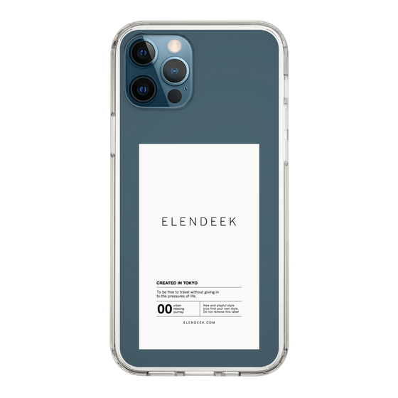 Slim Protection Case［ ELENDEEK - Logo Sticker - White ］