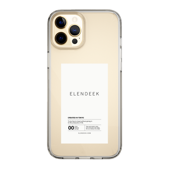 Slim Protection Case［ ELENDEEK - Logo Sticker - White ］