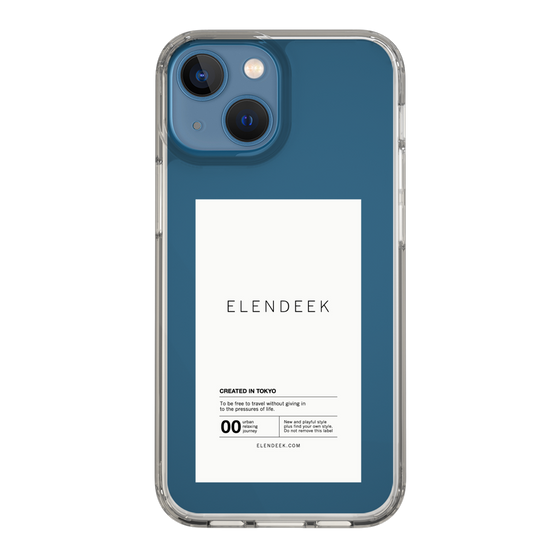 Slim Protection Case［ ELENDEEK - Logo Sticker - White ］