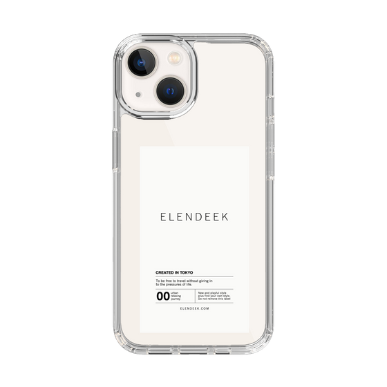 Slim Protection Case［ ELENDEEK - Logo Sticker - White ］