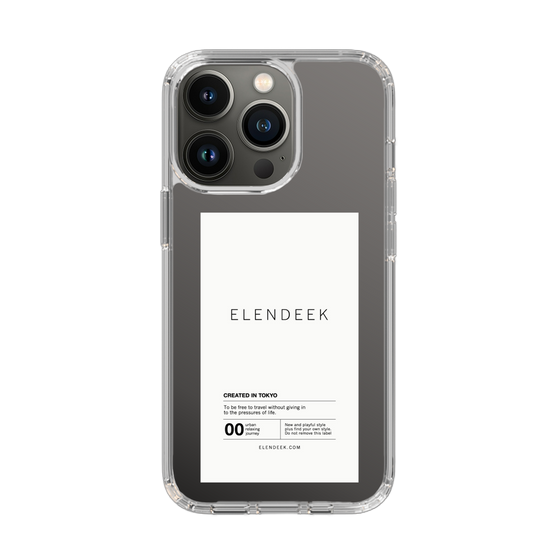 Slim Protection Case［ ELENDEEK - Logo Sticker - White ］
