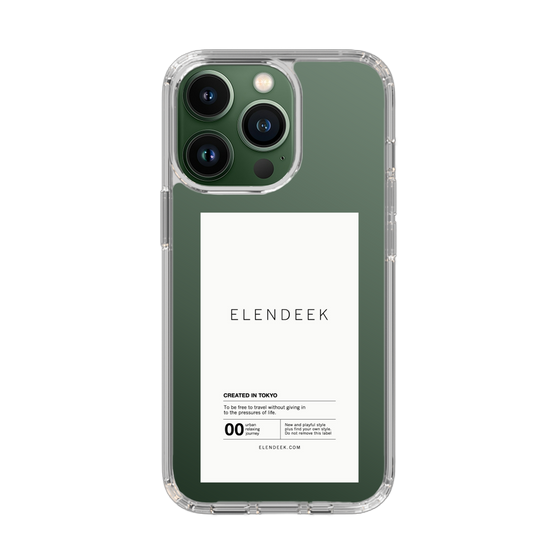 Slim Protection Case［ ELENDEEK - Logo Sticker - White ］