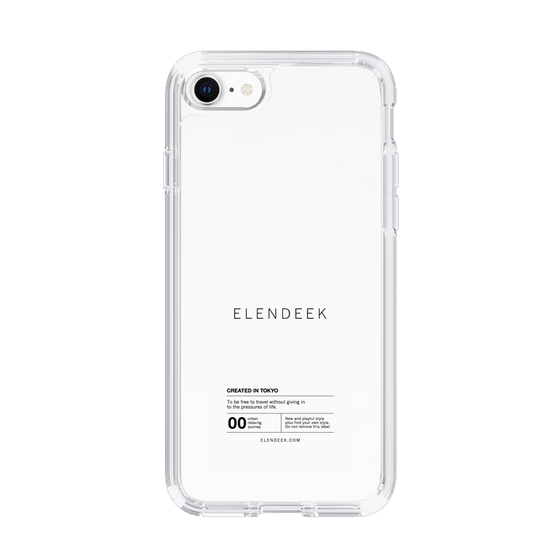 Slim Protection Case［ ELENDEEK - Logo Sticker - White ］