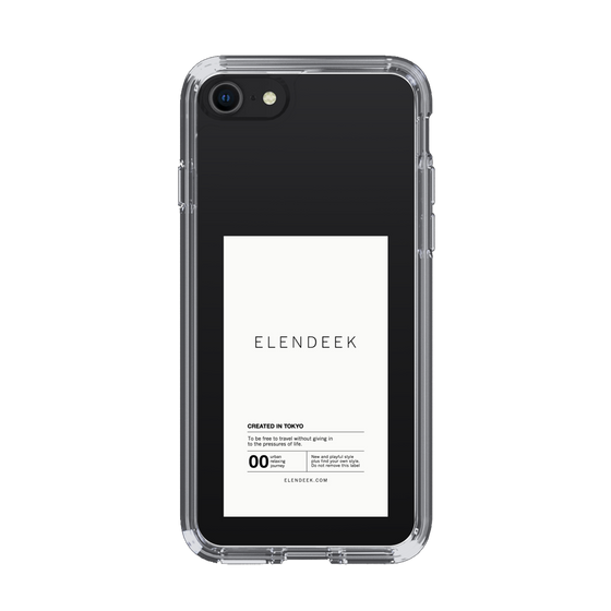 Slim Protection Case［ ELENDEEK - Logo Sticker - White ］