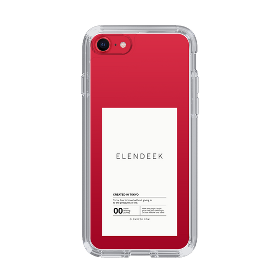 Slim Protection Case［ ELENDEEK - Logo Sticker - White ］