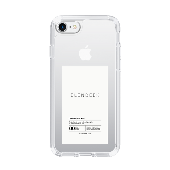 Slim Protection Case［ ELENDEEK - Logo Sticker - White ］