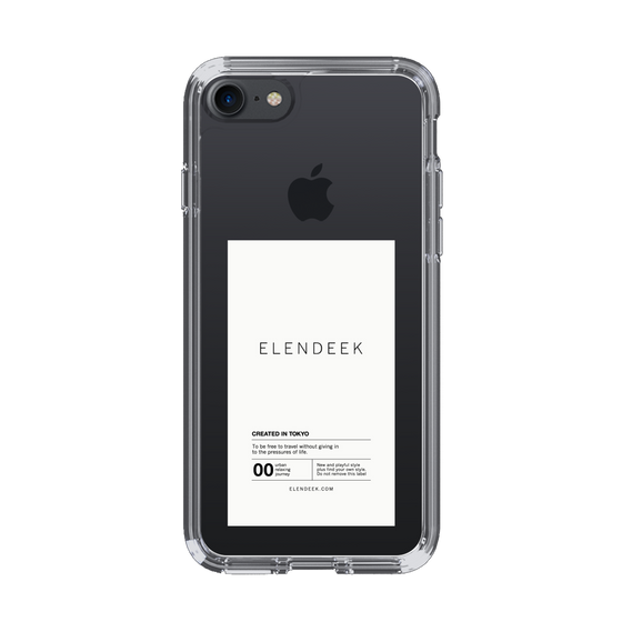 Slim Protection Case［ ELENDEEK - Logo Sticker - White ］