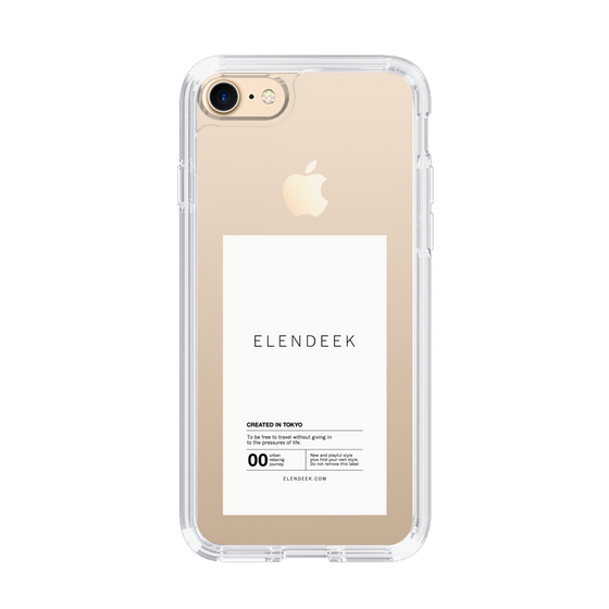 Slim Protection Case［ ELENDEEK - Logo Sticker - White ］