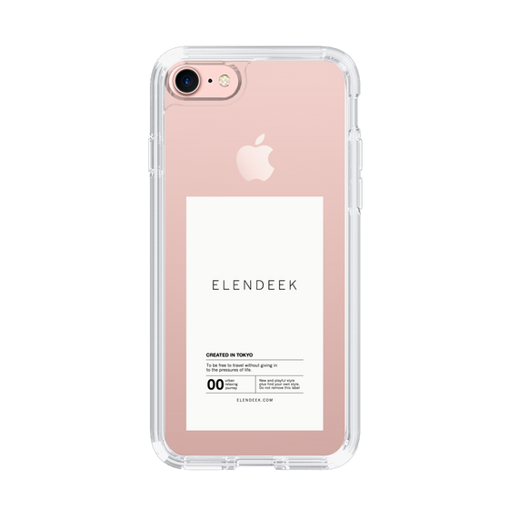 Slim Protection Case［ ELENDEEK - Logo Sticker - White ］