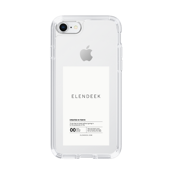 Slim Protection Case［ ELENDEEK - Logo Sticker - White ］